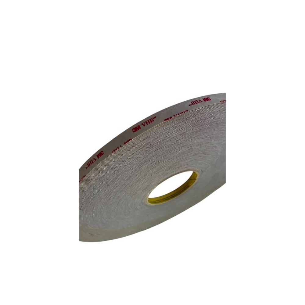 Cinta doble cara VHB Gris 3M  66 metros x 12mm ancho
