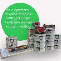 Especial StartPack | 18 Rollos Impresos PP Acrílico + Aplicador + Cutter + 100 Packing-List - SPI