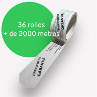 36 Rollos De Precinto Impreso PPAcrílico HQ (60mx48cm)